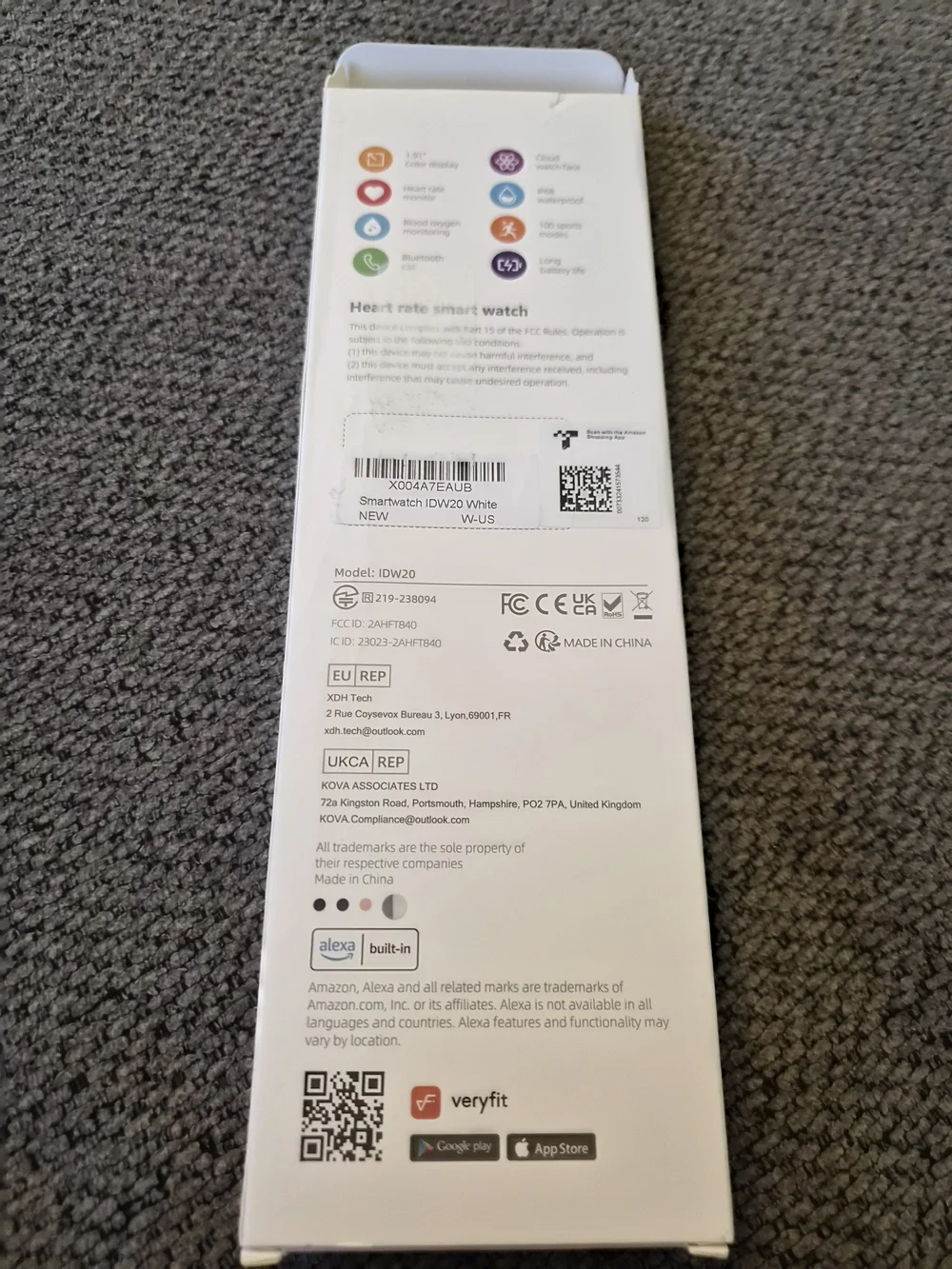 ID20 Smart Watch - White